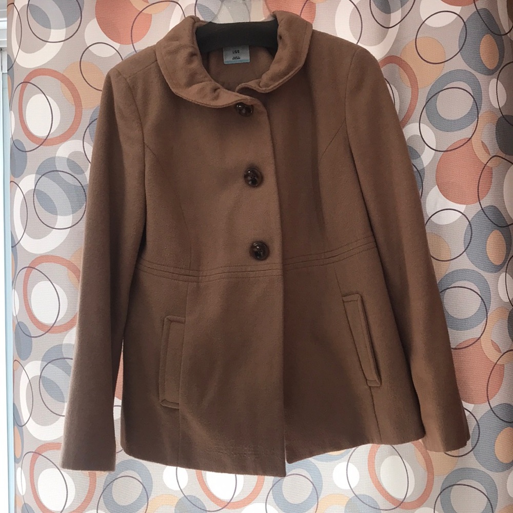 Old navy tan coat with bonus items